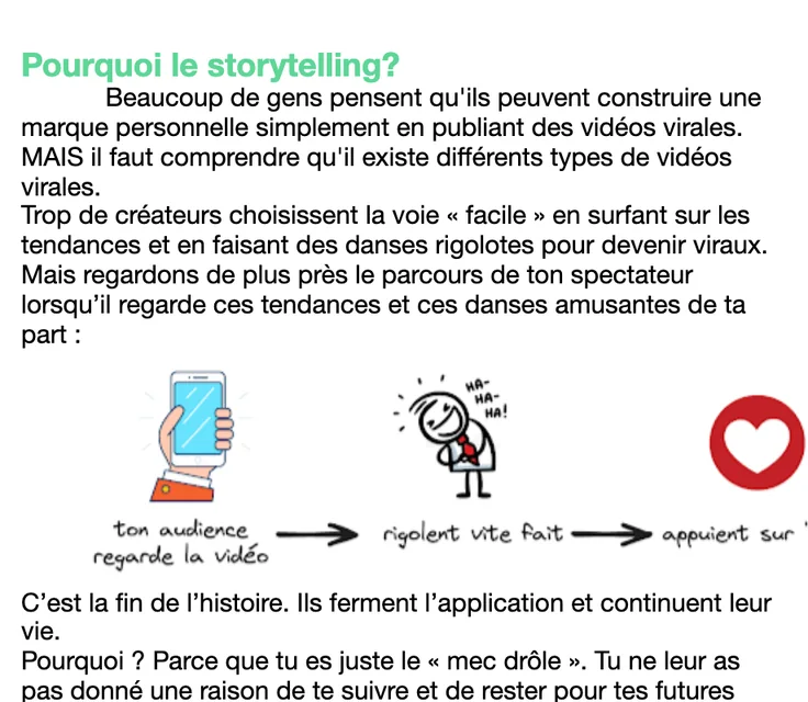 Une page du guide