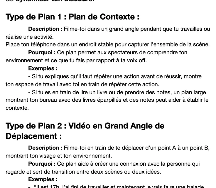 Une page du guide