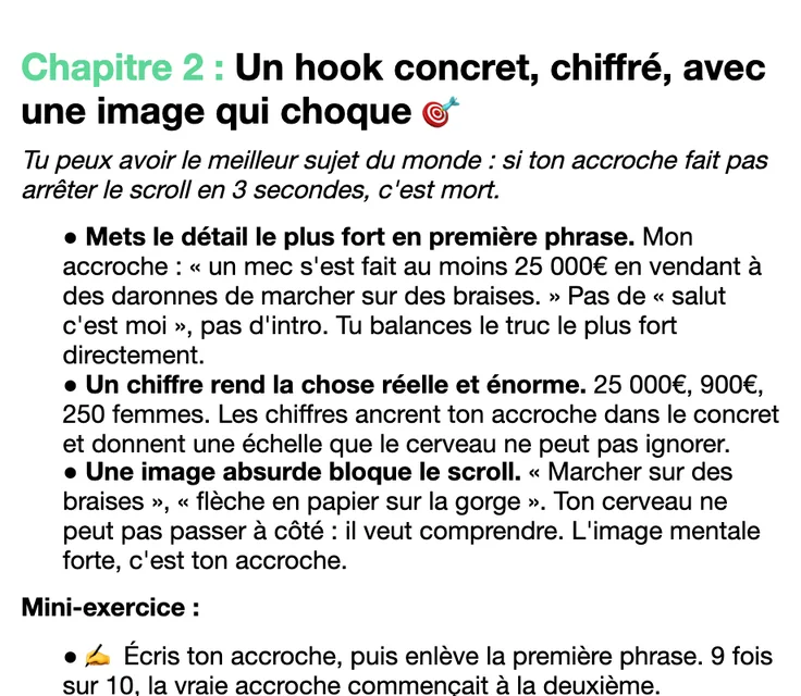 Une page du guide